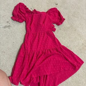 pinkRuffled Dress